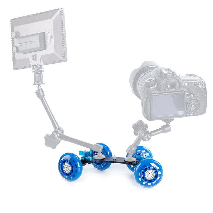 DEBO First Generation Camera Truck / Floor Table Video Slider Track Dolly Car for DSLR Camera / Camcorders