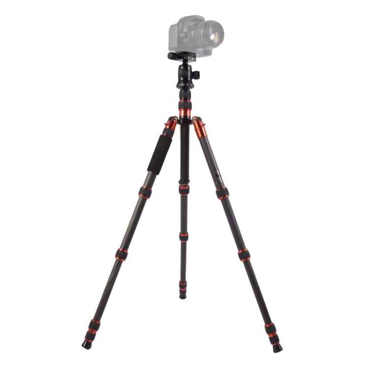 Triopo GT-2505x8.C Adjustable Portable Carbon Fiber Tripod with B-1 Aluminum Ball Head for Canon Nikon Sony DSLR Camera