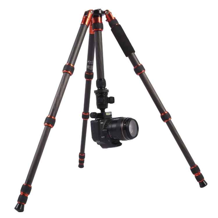 Triopo GT-2505x8.C Adjustable Portable Carbon Fiber Tripod with B-1 Aluminum Ball Head for Canon Nikon Sony DSLR Camera