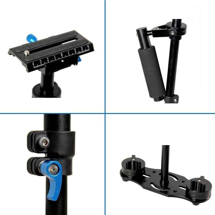 YELANGU S40L 40cm Aluminum Alloy Handheld Stabilizer for DSLR Camera DV