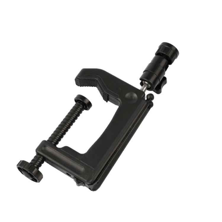 Desktop Fixed Clamp Holder Mount with Tripod Adapter for GoPro, Insta360, DJI and Other Action Cameras, Clamp Size: 1 - 6 cm