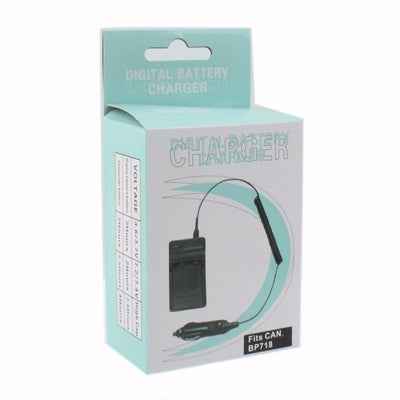 Digital Camera Battery Car Charger for Canon BP718 / BP727