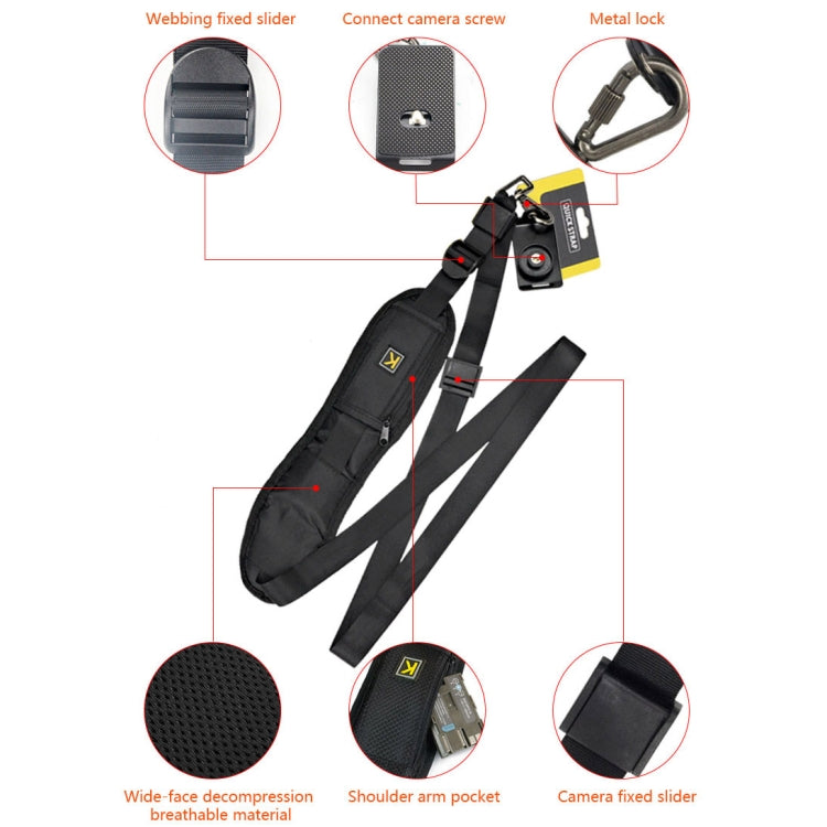 Safe & Fast Quick Rapid Camera Single Sling Strap, Sling Strap