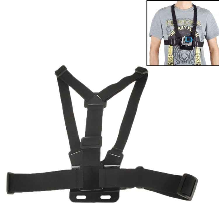 Extreme Sport Front Chest Elastic Belt Shoulder Strap Mount Holder for GoPro, Insta360, DJI and Other Action Cameras