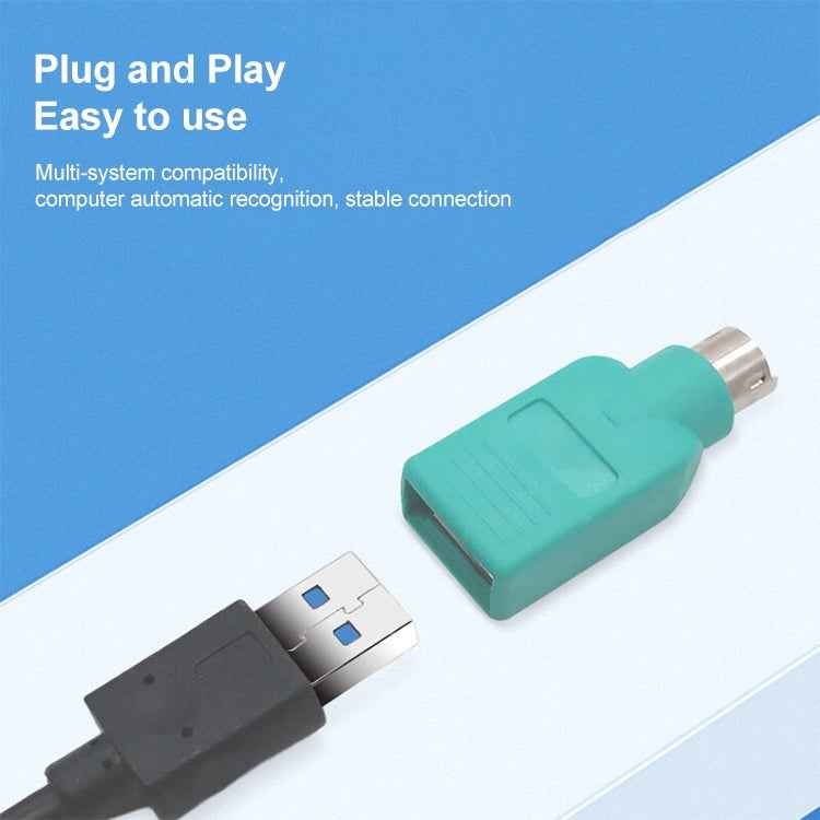 10 pcs USB Female to PS Male Convertor Plug