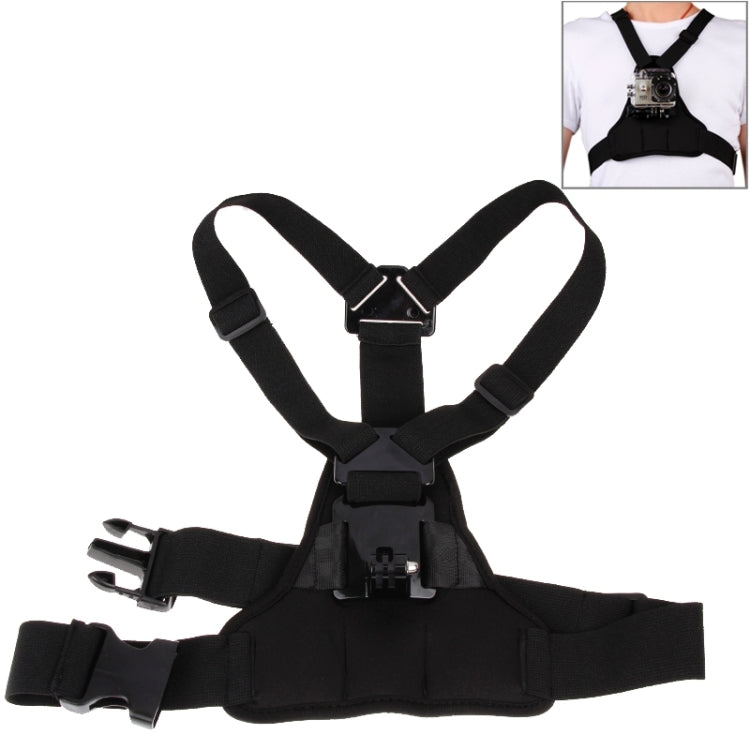 GP26-D Special Sports Shoulders DV Chest Belt for GoPro, Insta360, DJI and Other Action Cameras, GP26-D