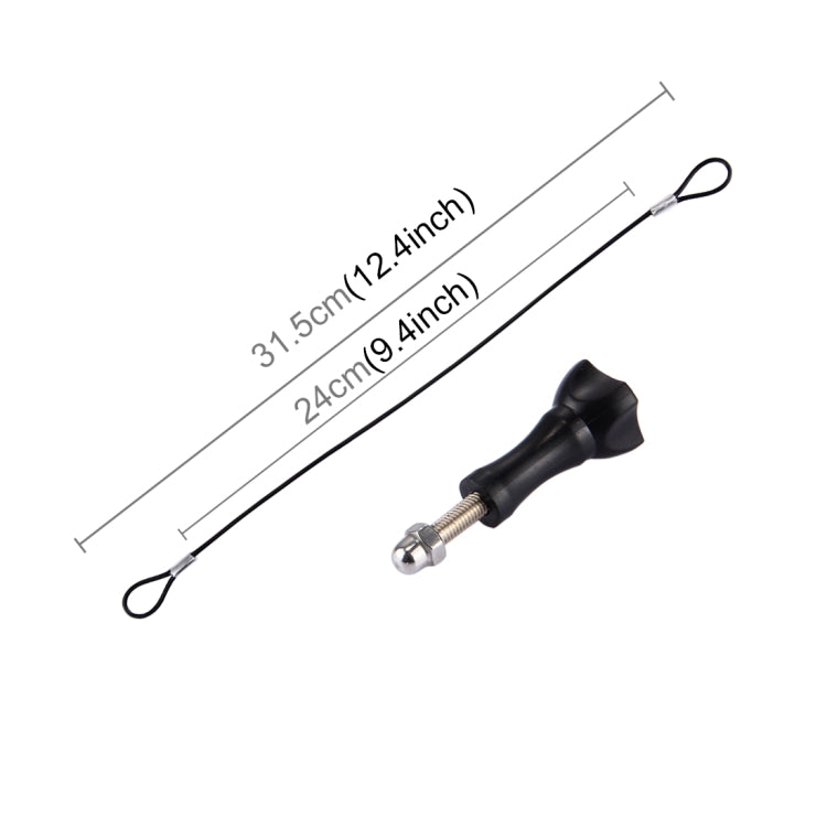 Stainless Steel Lanyard / Tether with Screw for GoPro HERO11 Black/HERO10 Black / HERO9 Black /HERO8 Black /7 /6/ 5 /5 Session /4 /3+ /3 /2 /1