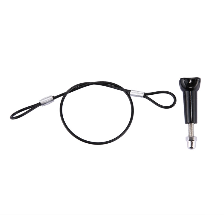 Stainless Steel Lanyard / Tether with Screw for GoPro HERO11 Black/HERO10 Black / HERO9 Black /HERO8 Black /7 /6/ 5 /5 Session /4 /3+ /3 /2 /1
