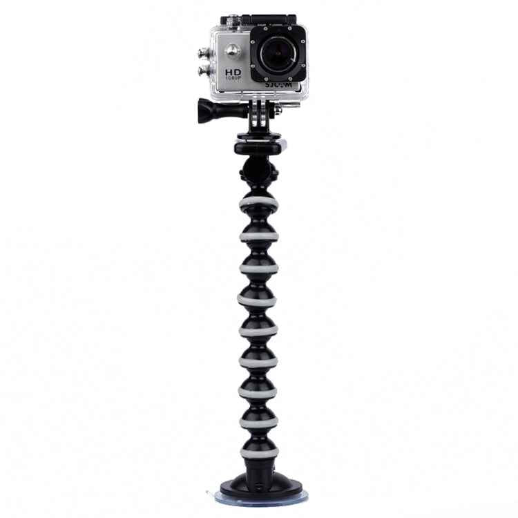 Steering Car Glass Suction Cup Mount for PULUZ Action Sports Cameras Jaws Flex Clamp Mount for GoPro, Insta360, DJI and Other Action Cameras
