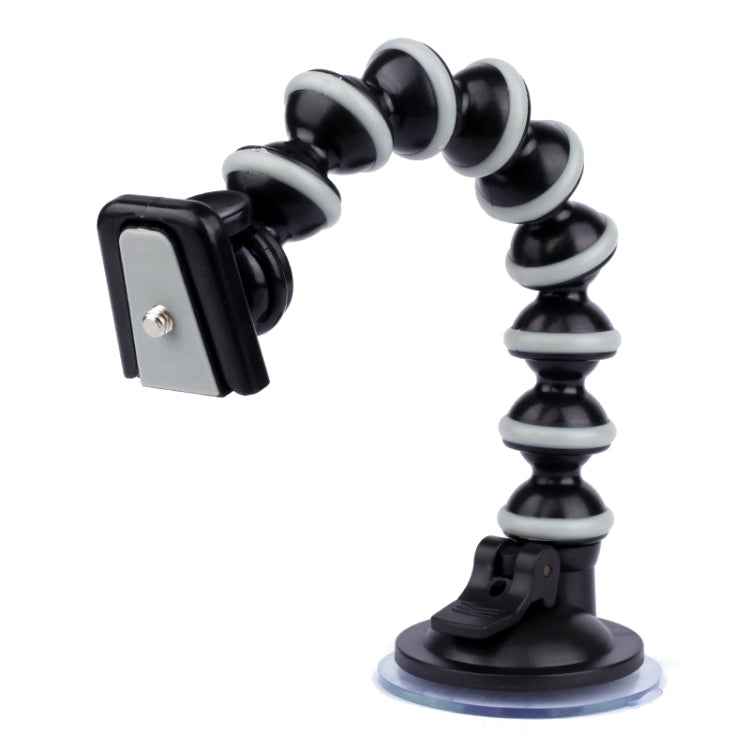 Steering Car Glass Suction Cup Mount for PULUZ Action Sports Cameras Jaws Flex Clamp Mount for GoPro, Insta360, DJI and Other Action Cameras