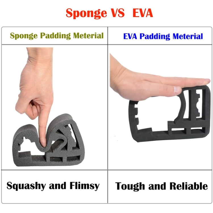 Shockproof Waterproof Portable Travel Case for GoPro, Insta360, DJI and Other Action Cameras Accessories, Size: 22cm x 16cm x 7cm