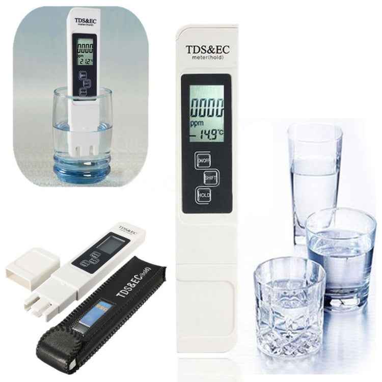 Digital Multi-function LCD Monitor TDS & EC Meter Water Measurement Test Tool