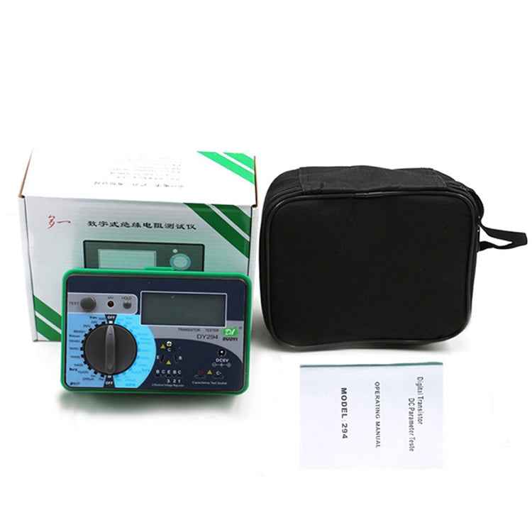 DY294 Professional 2.7 inch LCD Digital Transistor Parameter Tester Meter (4*AA)