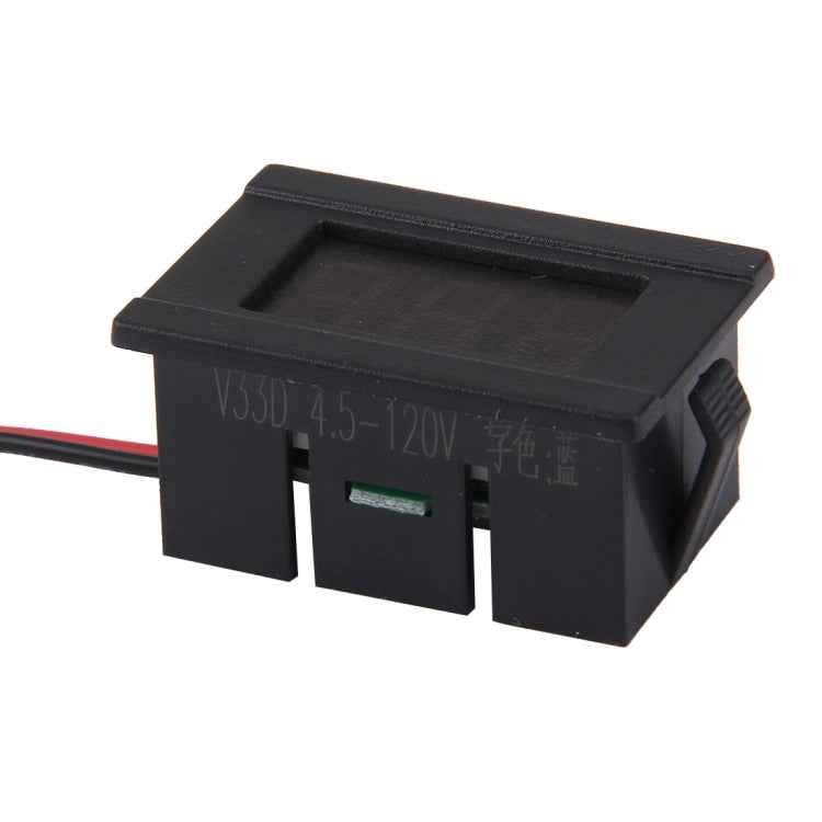 V33D 2 Wires Mini Digital Voltage Meter, Measure Voltage: DC 4.5-120V