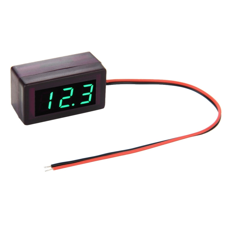 V42D 2 Wires Red Light Display Mini Digital Voltage Panel Meter, Measure Voltage: DC DC 1.7-25V, S-DT-0537G, S-DT-0537L, S-DT-0537R