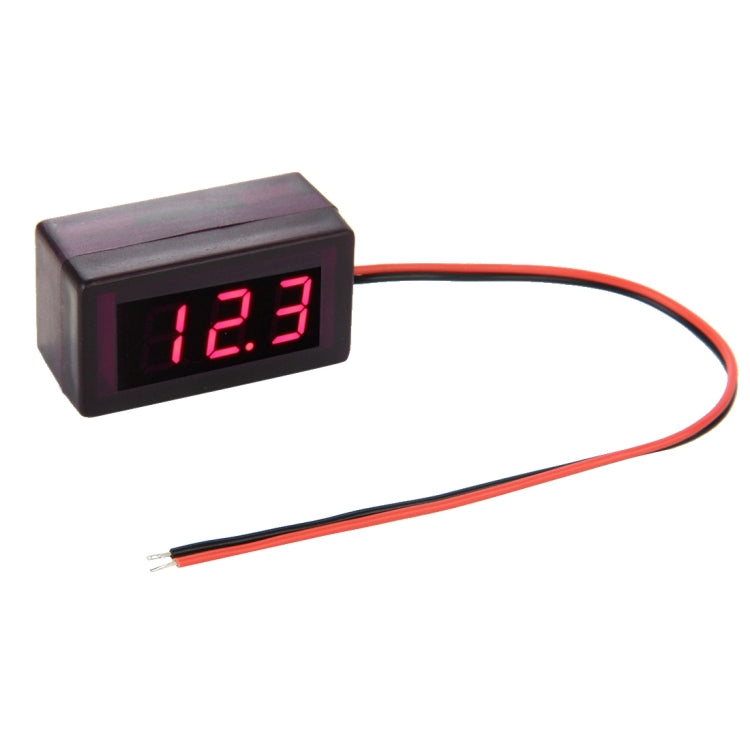 V42D 2 Wires Red Light Display Mini Digital Voltage Panel Meter, Measure Voltage: DC DC 1.7-25V, S-DT-0537G, S-DT-0537L, S-DT-0537R
