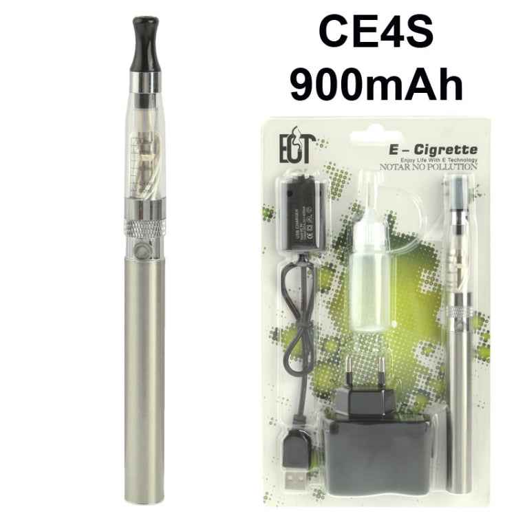 CE4S 900mAh Single Rod Quit Smoking USB Rechargeable Electronic Cigarettes with 1.6mL Detachable Atomizer, S-EC-0120, S-EC-0120B, S-EC-0120S, S-EC-0120W