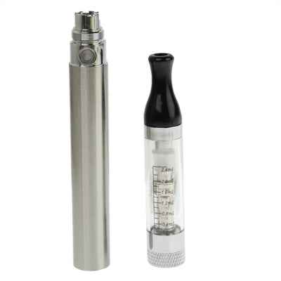 2 PCS 1100mAh T2S Quit Smoking USB Rechargeable Electronic Cigarettes with 2.4mL Transparent Detachable Atomizer
