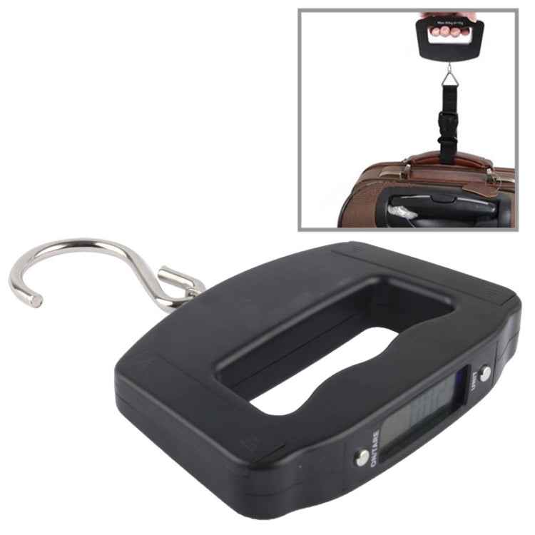 50kgx10g LCD Electronic Travel Luggage Hook Weight Scale