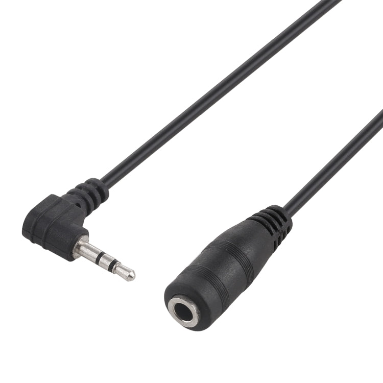 2.5mm Male Elbow to 3.5mm Female Audio Stereo Converter Adapter Cable, 2.5 Male to 3.5 Female(Black)
