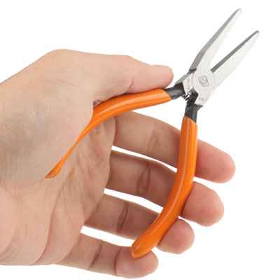 WL-18 Mini Jeweler Flat Nose Pliers Hand Tool with Soft Grips, S-ETP-0111, S-ETP-0111RG