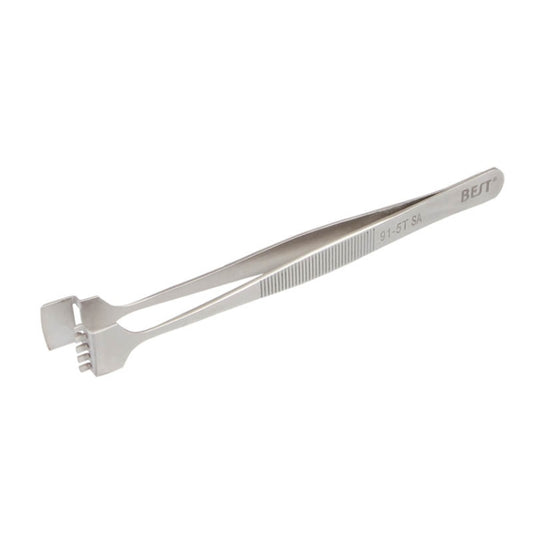 BEST BST-91-5T SA Professional Stainless Steel Wafer Tweezers for Silicon Wafer