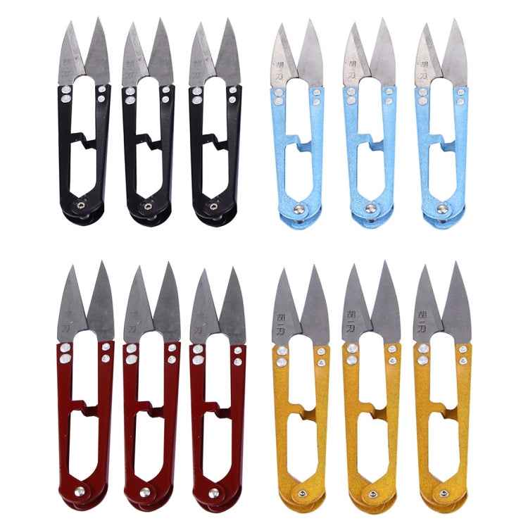 12 PCS Iron & Steel Thread Clippers , Size: 110 x 25 x 0.8mm, S-ETP-0901F, S-ETP-0901H