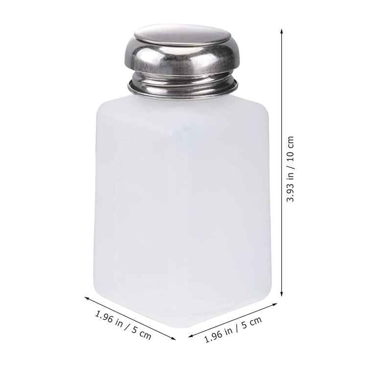 200ml Push Down Alcohol and Liquid Container Bottle