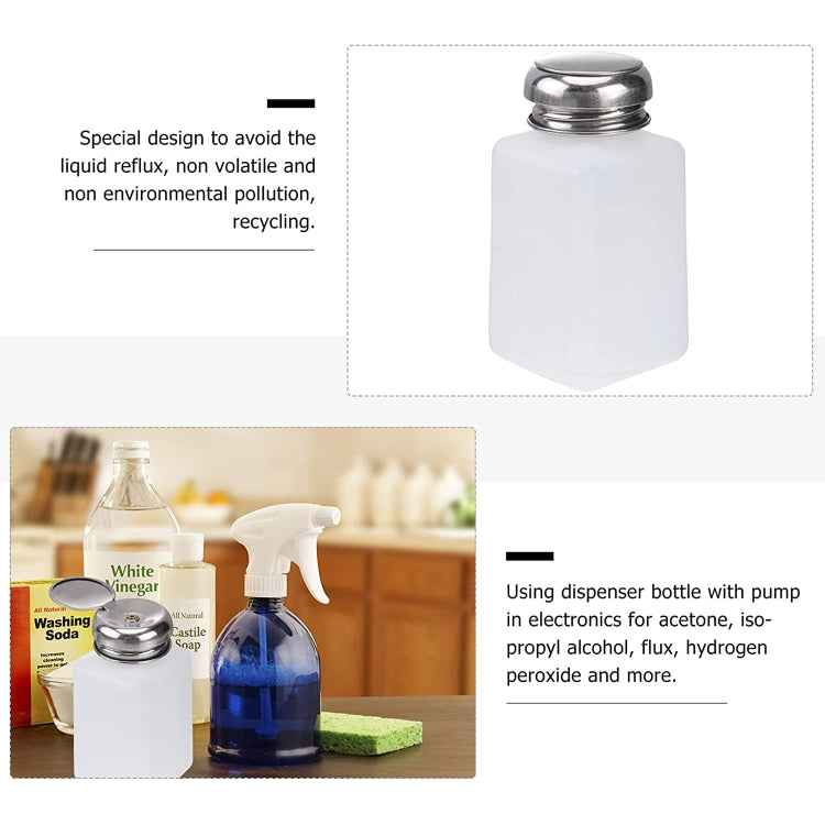 200ml Push Down Alcohol and Liquid Container Bottle