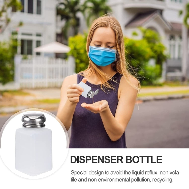 200ml Push Down Alcohol and Liquid Container Bottle