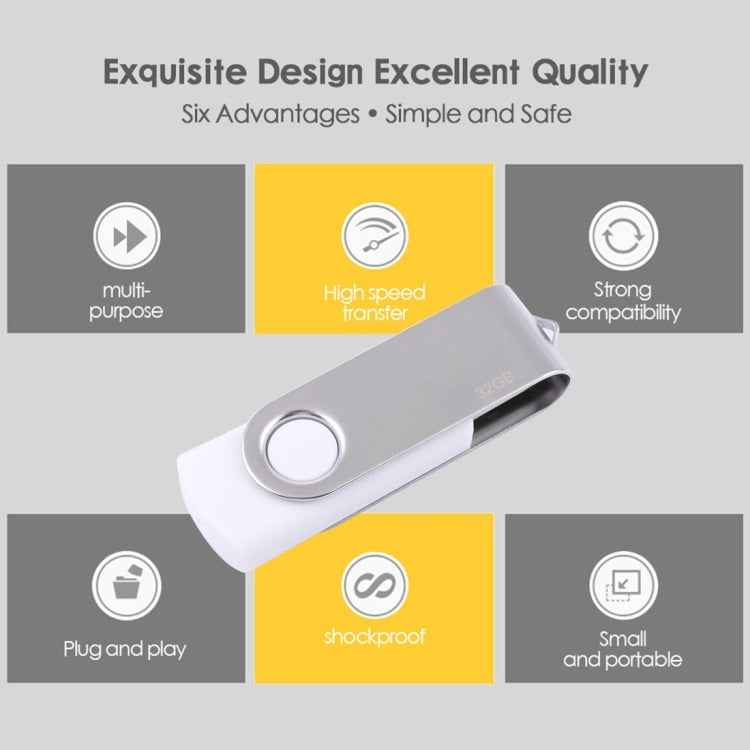 32GB Twister USB 2.0 Flash Disk(White)