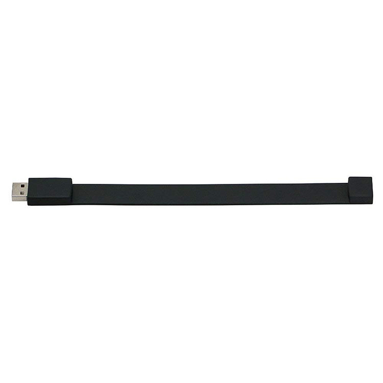 16GB Silicon Bracelets USB 2.0 Flash Disk, 16GB (Black)