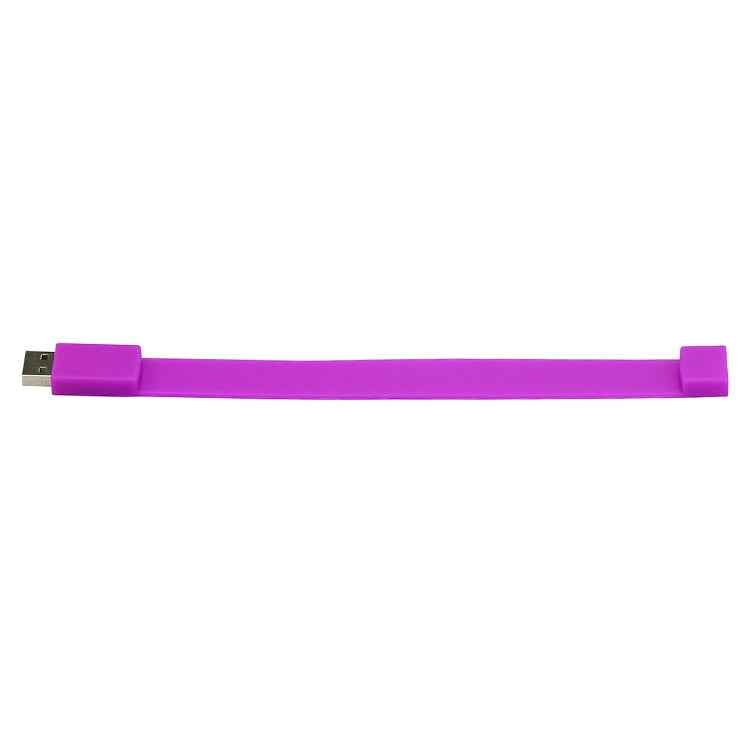 4GB Silicon Bracelets USB 2.0 Flash Disk, 4GB (Purple)