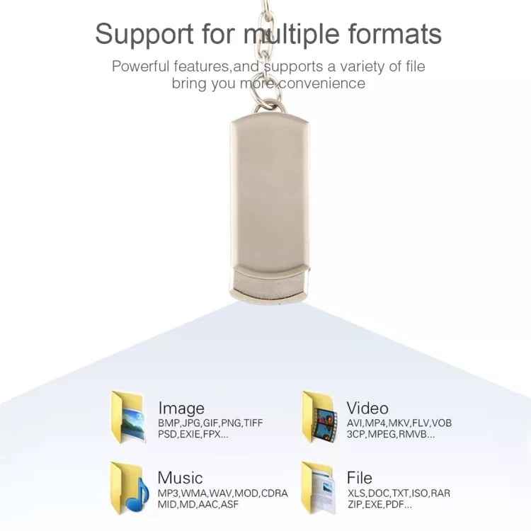 Metal Series Mini USB 2.0 Flash Disk with Keychain (16GB)