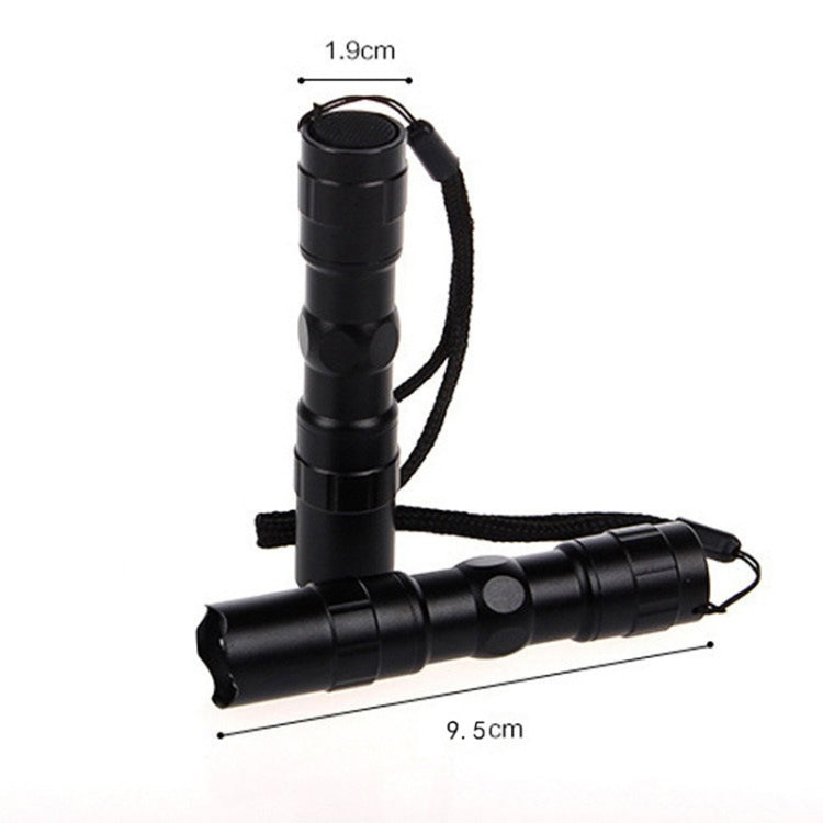 3W LED Mini Flashlight Light Torch Lamp with Strap