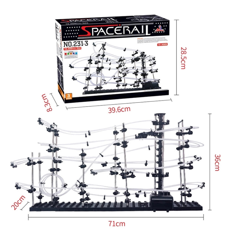 Space Rail , DIY Physics Spacewarp Rollercoaster Model Kit 16,000mm Rail, 342 in 1, Space Rail Model Kit