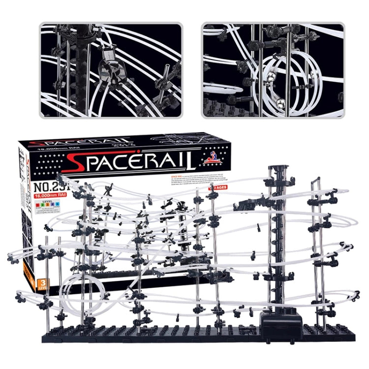 Space Rail , DIY Physics Spacewarp Rollercoaster Model Kit 16,000mm Rail, 342 in 1, Space Rail Model Kit