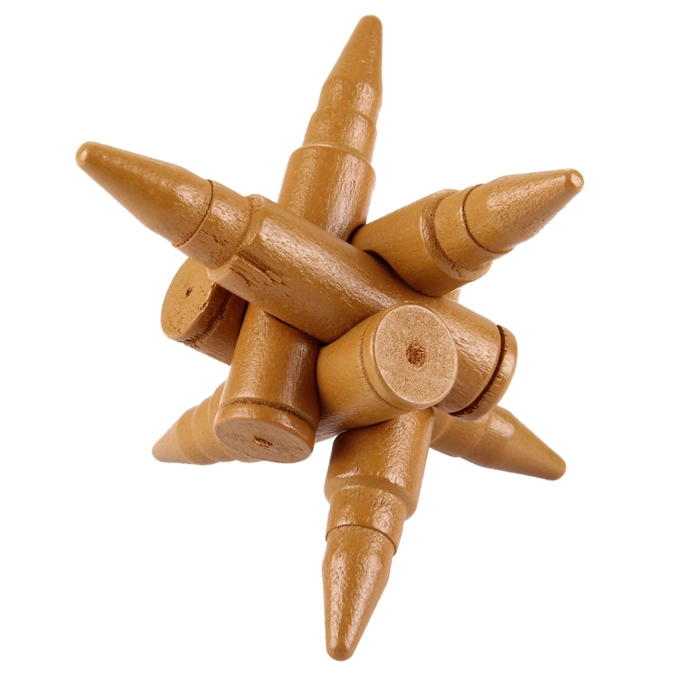 Wooden Adult Educational Toys Recreational Toys Bullet Lock, bullet shape