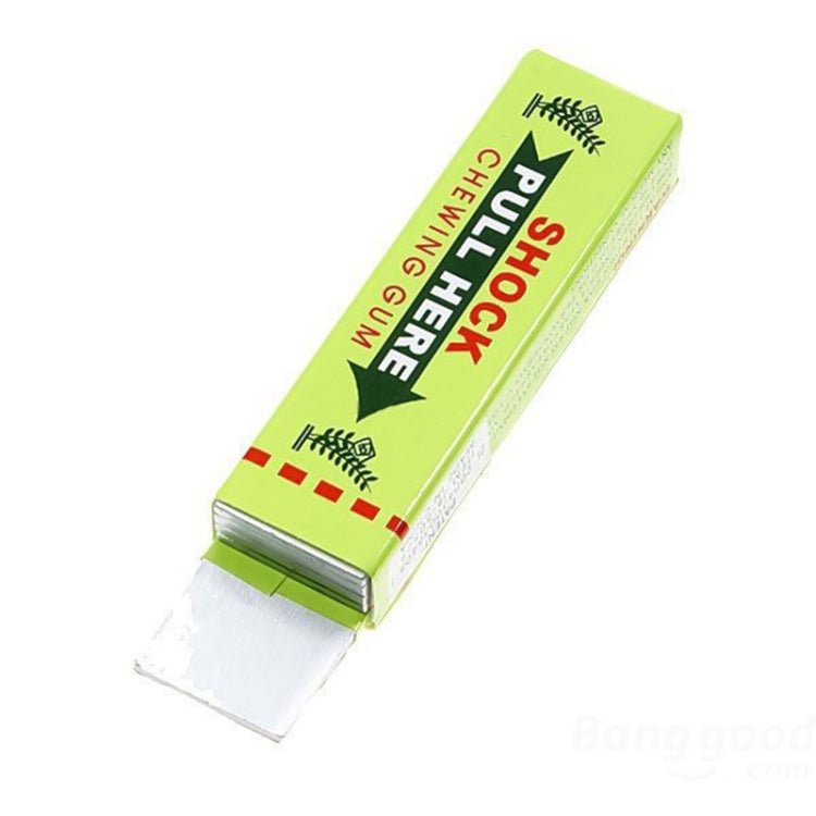 Shock Chewing Gun Practical Joke Funny Trick Shock Toy, Random Color Delivery, Chewing Gum Green, Chewing Gum Yellow