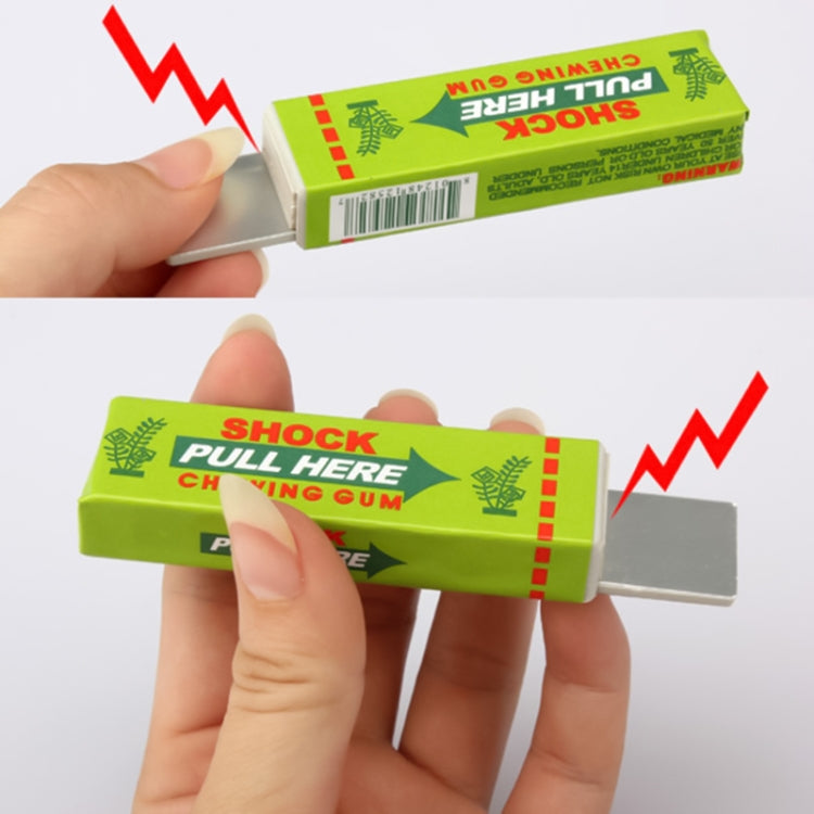 Shock Chewing Gun Practical Joke Funny Trick Shock Toy, Random Color Delivery, Chewing Gum Green, Chewing Gum Yellow