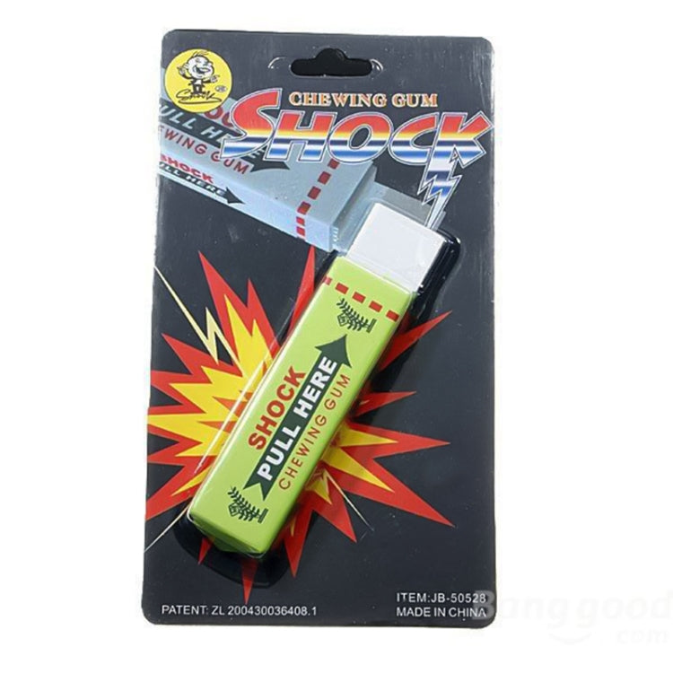 Shock Chewing Gun Practical Joke Funny Trick Shock Toy, Random Color Delivery, Chewing Gum Green, Chewing Gum Yellow