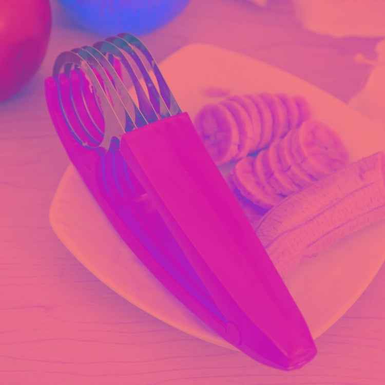 Kitchen Tool Banana Slicer Cutter Chopper for Fruit Salad