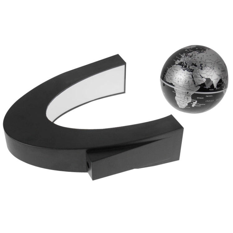 Electronic Magnetic Floating Globe with Multicolor LED, Black