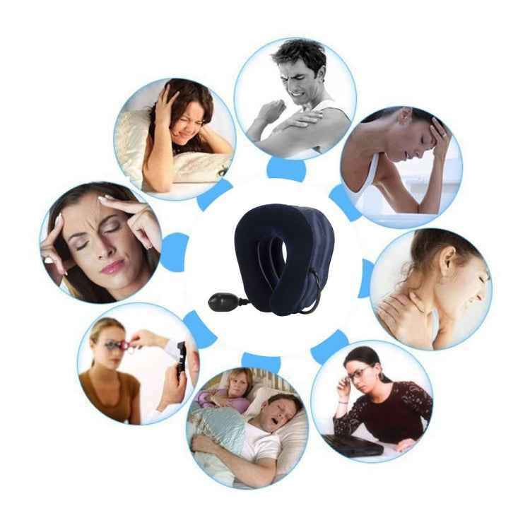 Inflatable Air Cervical Neck Traction Device Soft Head Back Shoulder Neck Ache Massager Headache Pain Relief Relaxation Brace