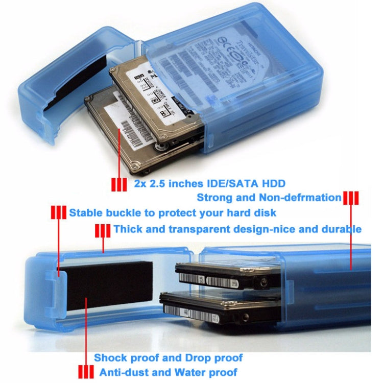 2.5 inch HDD Store Tank, Support 2x 2.5 inches IDE/SATA HDD