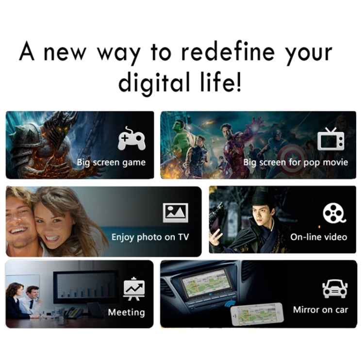 MiraScreen WiFi Display Dongle / Miracast Airplay DLNA Display Receiver Dongle