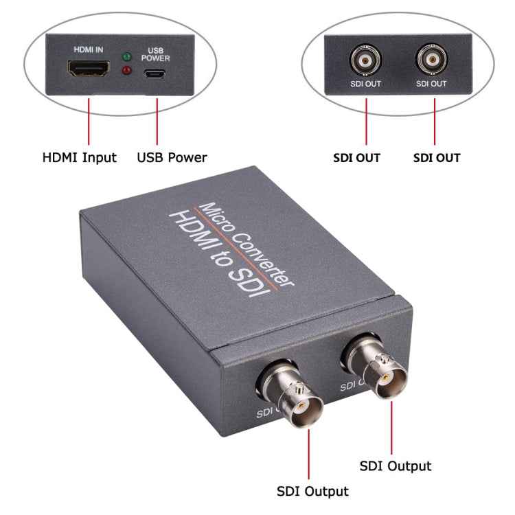 NK-M009 1080P Full HD HDMI to 2 x SDI Output Converter