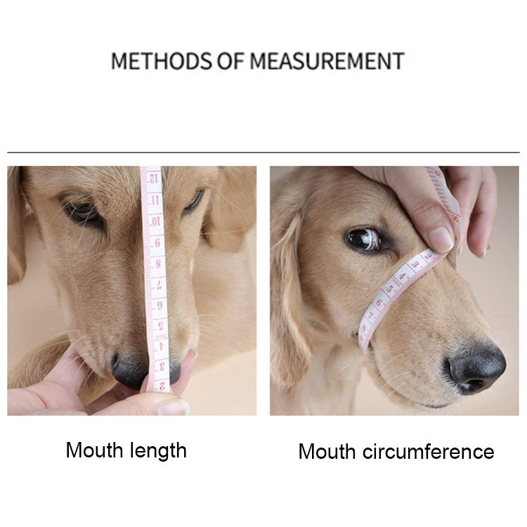 Steel Cage Style Dog Basket Wire Muzzle Protective Snout Cover with Leather Strap, Size: M, Size: M