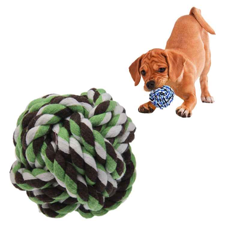 Cotton Rope Ball for Pets / Dog Cat Toy, Diameter 7.5cm (Random Color Delivery), Cotton Rope Ball