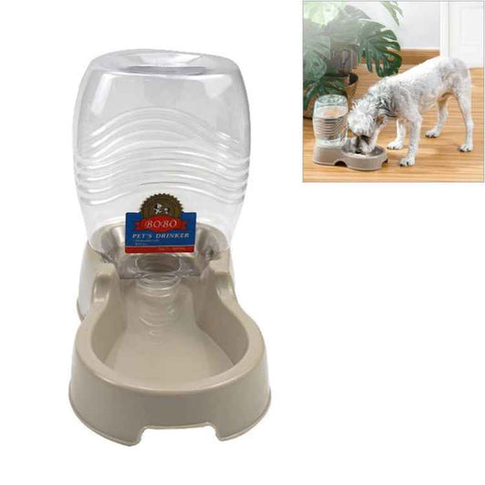 Utility Automatic Drinking Water Dispenser Detachable Bottle with Dish Feeder for Cats and Dogs, Random Color Delivery